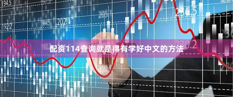配资114查询就是得有学好中文的方法